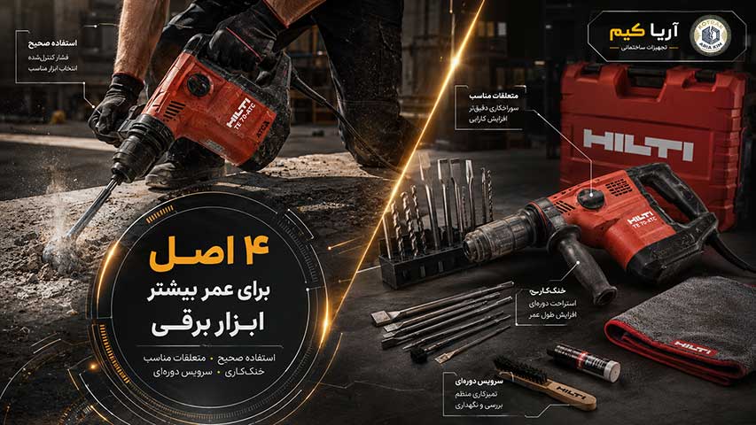 نکاتی برای طول عمر بیشتر ابزار آلات برقی
